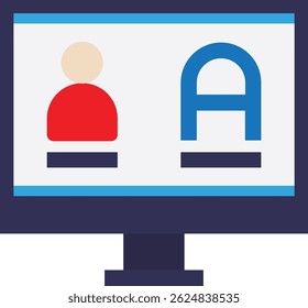 Translate Language Translation Icon Vector Flat Illustration