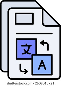 Translate Line vector Icon Design