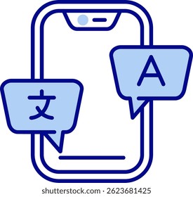 Translate Line vector Icon Design