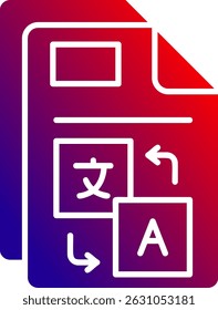 Zeilenvektordesign übersetzen