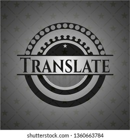 Translate realistic dark emblem