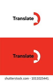 Translate Service Logo Template.