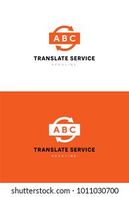 Translate service logo template.