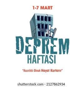 translate: Turkish earthquake week typography work