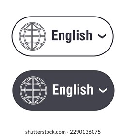 Translate vector icon. Change language button isolated on white background