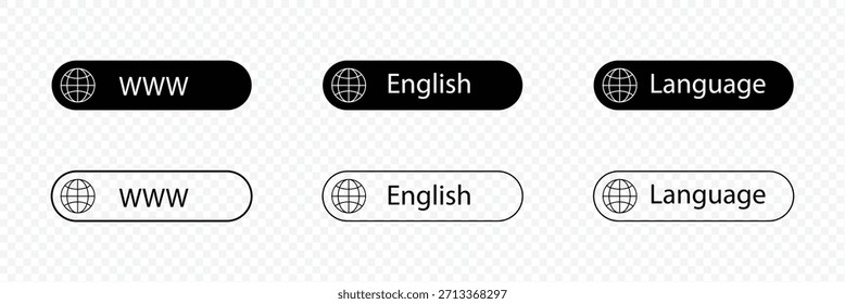 Translate vector icon. Change language button isolated on transparent background. Element for web, mobile or user interface. Vector illustration. Vector Illustration .EPS 10 .