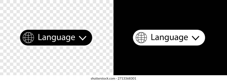 Translate vector icon. Change language button isolated on transparent background. Element for web, mobile or user interface. Vector illustration. Vector Illustration .EPS 10 .