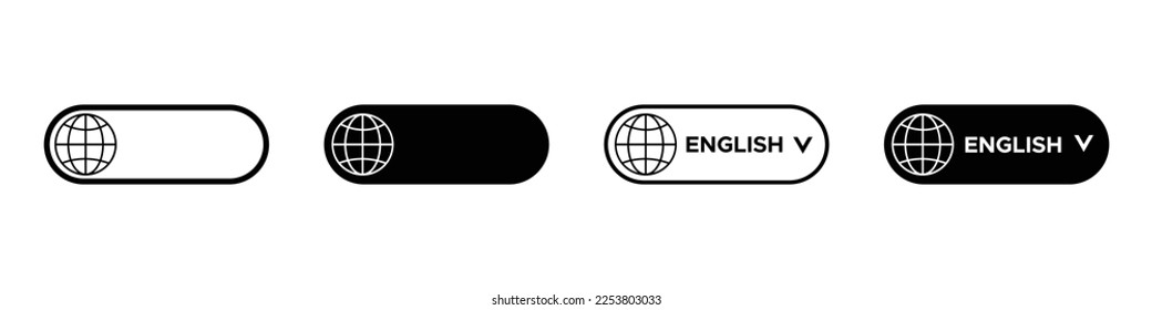 Translate vector icons. Language translation vector icons set