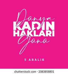 translation: december 5, international women's rights day
Dünya Kadın Hakları Günü Kutlu Olsun