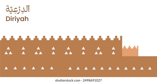 Übersetzung: Diriyah. At-Turaif, Saudi-Arabien. historisches Erbe. Region Najd. Gründungstag