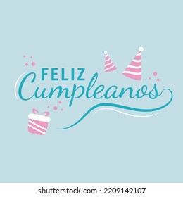 Translation Happy birthday lettering. Vector happy birthday