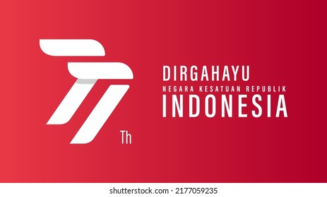 Translation : Happy Independence Day of Indonesia Vector Illustration with Traditional Games of Independence Day. Suitable for Template Poster Banner Design.