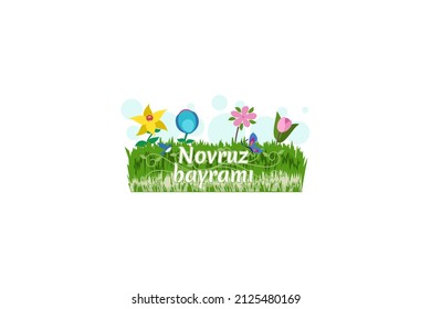 Translation: Happy Nowruz. Happy Persian New Year (Nowruz) vector illustration. Suitable for greeting card, poster and banner. 
