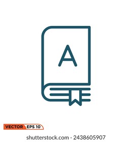 Translation icon design vector graphic of template, sign and symbol