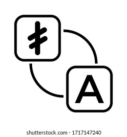 translation icon design vector template