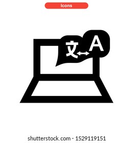 translation icon isolated sign symbol vector illustration - high quality black style vector icons
