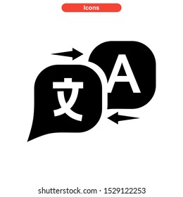 translation icon isolated sign symbol vector illustration - high quality black style vector icons
