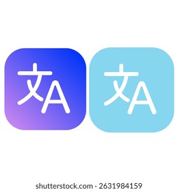 translation icon, simple flat style, illustration, logo sign symbol pictogram template, for ui or ux isolated on white for mobile app, editable