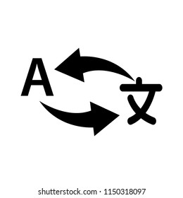 Translation icon ,translation speech icon vector
