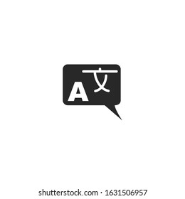 Translation Icon vector sign isolated for graphic and web design. translate, translator, language, bilingual symbol template color editable on white background.