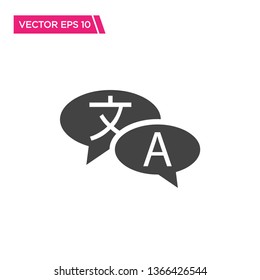 Translation Icon, Vector for Web 