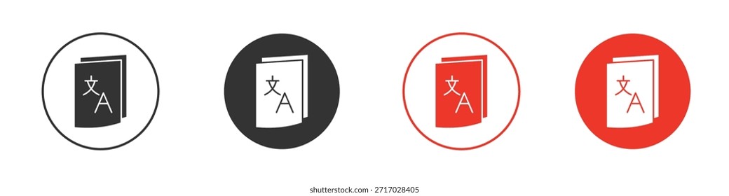Ícone de tradução. web vetor design