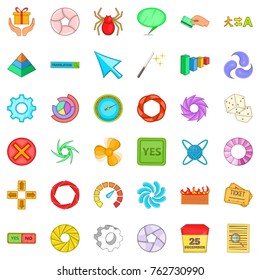 Translation icons set. Cartoon style of 36 translation vector icons for web isolated on white background