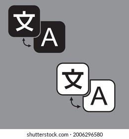 Translation Language Vector Icon. vector ilustration eps 10