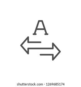 Translation line icon