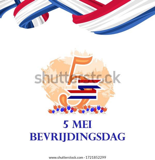 Translation May 5 Liberation Day Liberation Stock Vector Royalty Free 1721852299