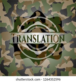 Translation on camo texture
