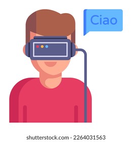 Translation operation flat icon is up for premium use 