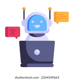 Translation operation flat icon is up for premium use 