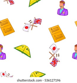 Translation pattern. Cartoon illustration of translation vector pattern for web