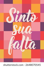 Tradução de Português - Senhorita você. Design perfeito para cartões, cartazes e mídias sociais. Letras brasileiras.
