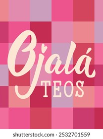 Translation from Spanish - Hopefully you. Perfect design for greeting cards, posters and social media. Spanish Lettering.