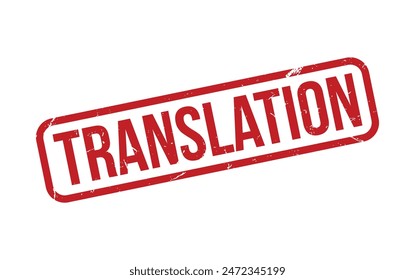 Translation Stamp. Translation Rubber grunge Stamp Seal