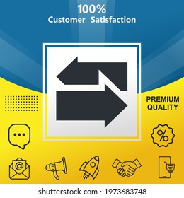 Translation vector glyph color icon. With yellow and blue background option