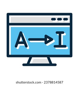 Translation Vector Thick Line Filled Dark Colors For Personal And Commercial Use.
