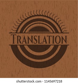 Translation wood emblem