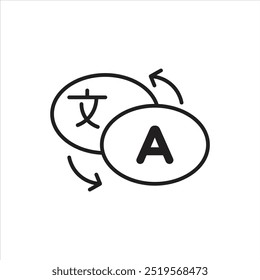 Translationline icon. vector illustration. EPS10