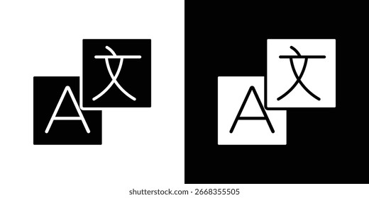 Icono del traductor. paquete de símbolos de Vector de Diseño gráfico