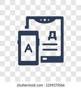 Translator icon. Trendy Translator logo concept on transparent background from E-learning and education collection