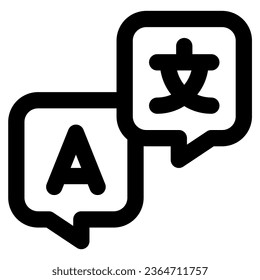 translator icon vector illustration asset element