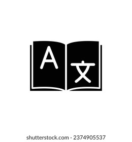 translator icon vector language interpreter sign vocabulary icon