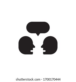 Translator logo template vector icon design