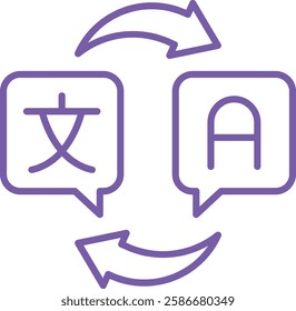 Translator vector icon. Can be used for printing, mobile and web applications.