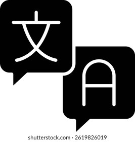 Translator vector icon. Can be used for printing, mobile and web applications.