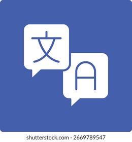 Translator vector icon. Can be used for printing, mobile and web applications.