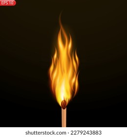 Translucent fire flames and sparks with horizontal repetition on transparent background. For used on dark illustrations. Transparency only in vector format